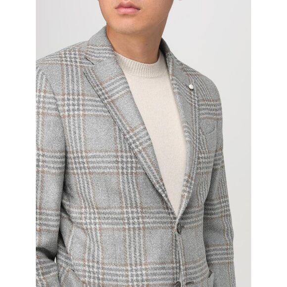 Luigi Bianchi Jacket Men Grey - Picture 4 of 4